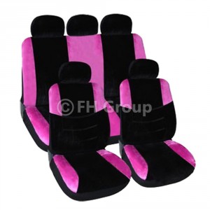 velour pink car seat covers