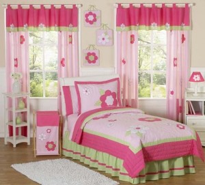 sweet jojo flower pink and green bedding