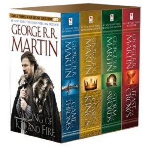 song of ice and fire 4 volumes game of thrones merchandise