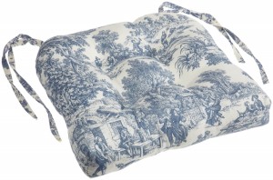 victoria park chair cushion with ties