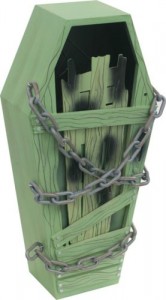 animated coffin scary halloween decorations