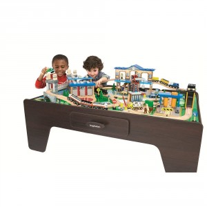 imaginarium city central train table with drawers