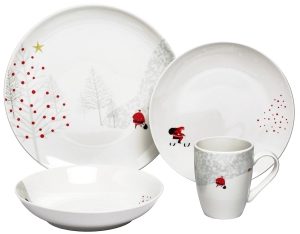 melange Christmas dinnerware set