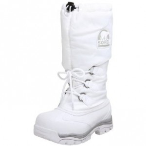sorel snowlion white winter boots for women