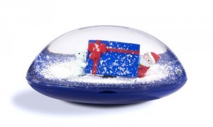 snomee mystery gift card christmas snow globes