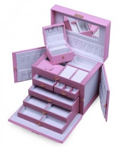 shining image pink jewelry boxes for girls