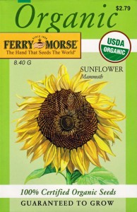 sunflower seed packets from ferry morse