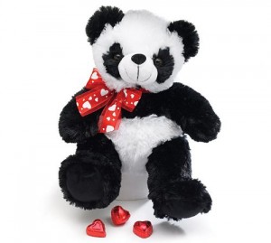 burton and buton panda valentines day teddy bears