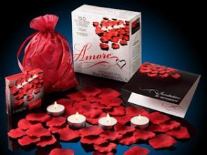 amore valentines day rose petals