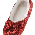 Snoozies Women's Ballerina Metallic Shine Sequin Slippers