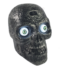 Motion Activated Skull with Glowing Eyes and Creepy Sounds - Halloween Prop Decoration