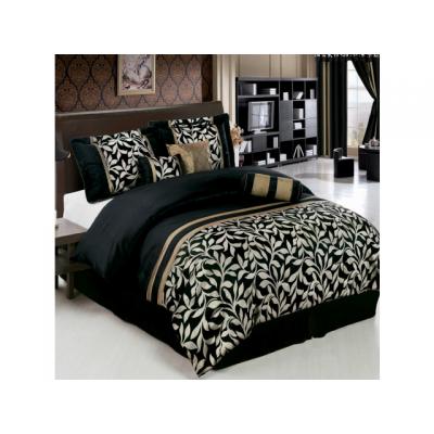 black and gold bedding