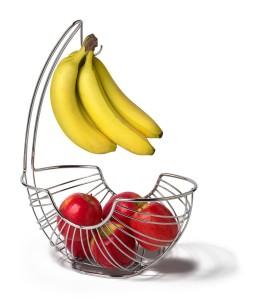 spectrum pantry fruit bowl with banana hanger