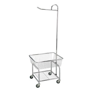 household essentials laundry cart on wheels