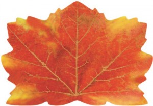 maple leaf shaped placemats thanksgiving table decorations