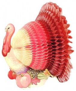 turkey tissue paper centerpiece thanksgiving table decorations