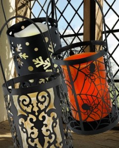led hanging lantern battery operated flameless halloween candles