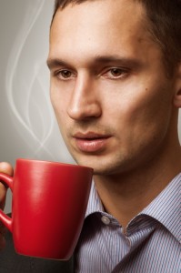 man learning how to make a great cup of coffee