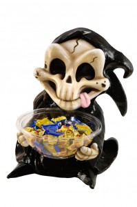 rubies the grim reaper halloween candy bowl