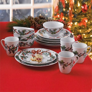 brylanehome Christmas dinnerware set