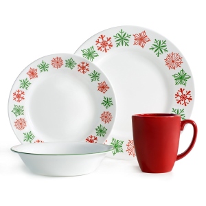 corelle-flurry Christmas dinnerware sets