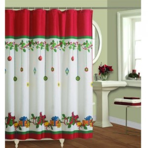 gift boxes ensemble christmas shower curtains