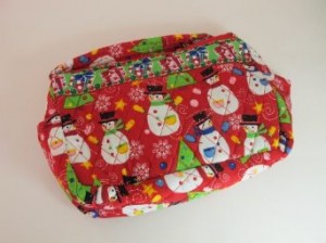 quilted zippered christmas purses