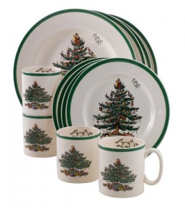 spode tree design christmas dinnerware sets
