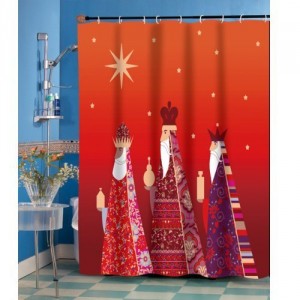 three kings christmas shower curtains
