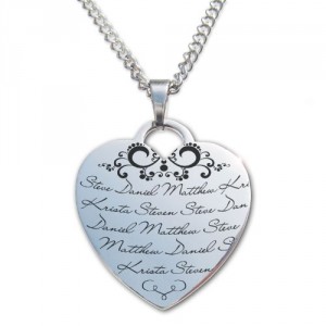 serenity is forever mom necklace with kids names