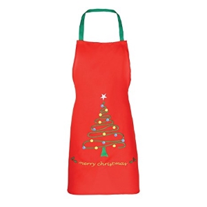 red tree Christmas apron