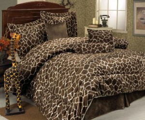 king linen 5 piece twin giraffe animal print bedding set