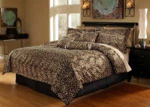 king linen 5 piece twin xl leopard animal print bedding set