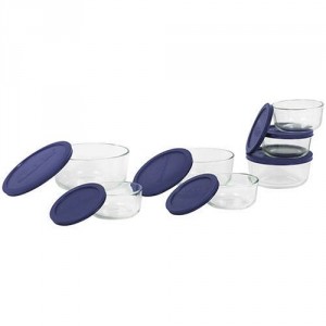 round pyrex glass storage containers with lids