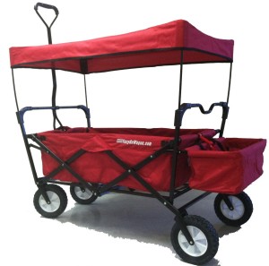 red easy go on the edge folding wagon