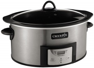Crock-Pot SCCPVI600-S Countdown Slow Cooker with Stove-Top Browning, Stainless Finish, 6-Quart