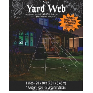 Mega Yard Spider Web Halloween Decor 23' X 18'