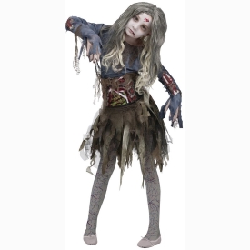 Zombie Halloween Costume for Girls